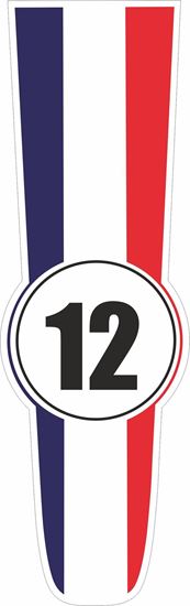 Picture of France Bonnet Track Number Stripe Sticker / Stripe