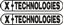 Picture of "X Technologies" Track and street race sponsor logo