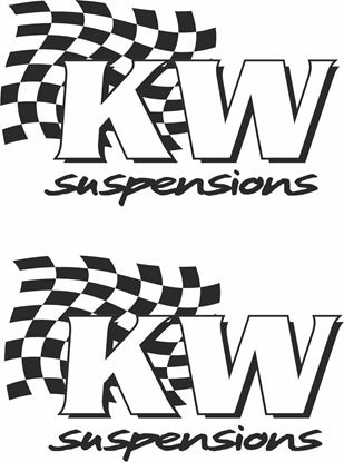 Picture of "KW Suspensions"  JDM Decals / Stickers