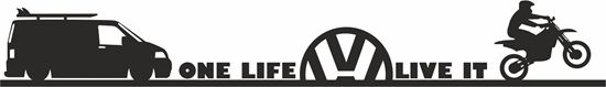 Picture of Transporter Camper T5 One Life Live it Decal / Sticker