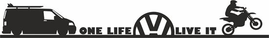 Picture of VW Camper T5 One Life Live it Decal / Sticker