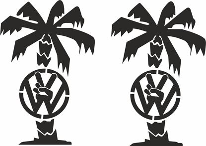 Picture of VW Palm Tree Decal /Sticker