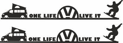 Picture of Transporter Camper T5 One Life Live it Decal / Sticker