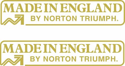 Picture of Classic British Bike "made in England" Decals / Stickers