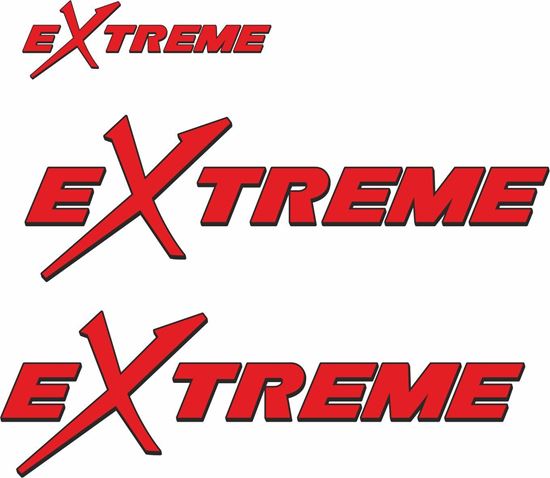 Picture of Mitsubishi Evolution "Extreme" Replacement Decals / Stickers