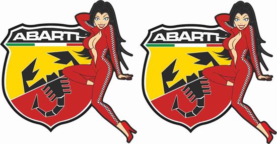 Picture of Fiat  500 / 595 Classic Style Abarth Stickers / Decals