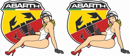 Picture of Fiat  500 / 595 Classic Style Abarth Stickers / Decals