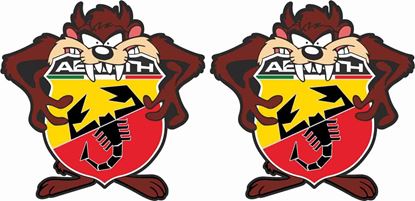 Picture of Fiat  500 / 595  Abarth Tasmanian Devil Stickers / Decals