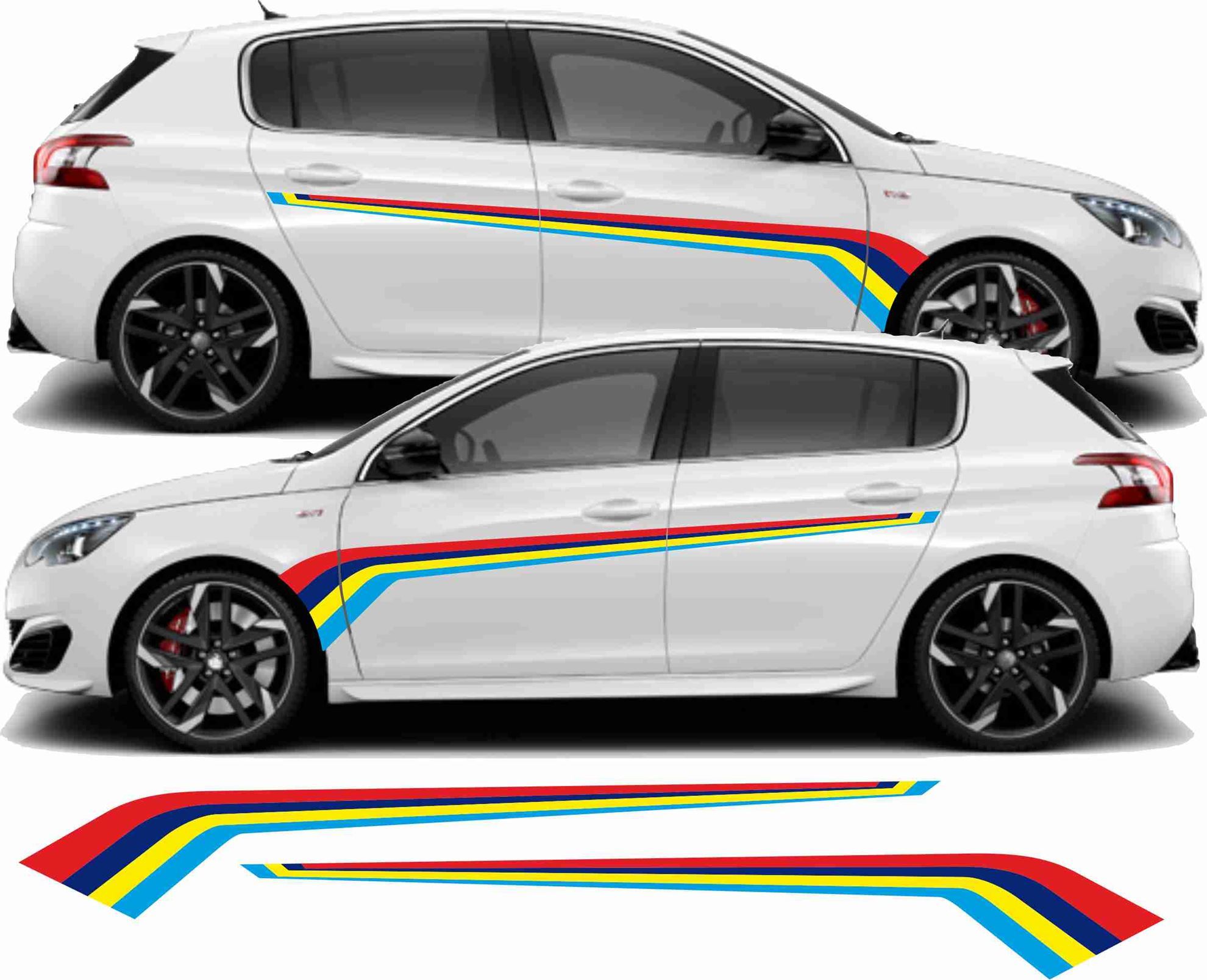 Zen Graphics Peugeot 308 PTS Rallye Stripes / Stickers