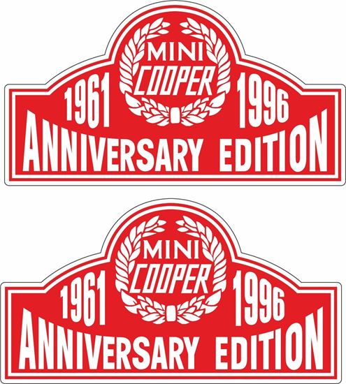 Picture of Mini Cooper Anniversary Edition Decals / Stickers