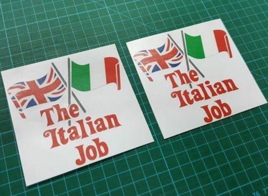 Picture of Mini The Italian Job Decals / Stickers (Red)