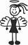 Picture of My Stick Family  "Daughter"  Figure  Sticker