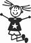 Picture of My Stick Family  "Daughter"  Figure  Sticker
