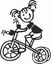 Picture of My Stick Family  "Daughter"  Figure  Sticker