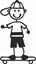 Picture of My Stick Family  "Son"  Figure  Sticker