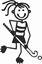 Picture of My Stick Family  "Daughter"  Figure  Sticker