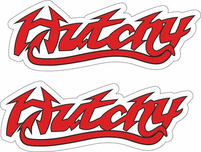 Picture of "Hutchy" Ian Hutchinson Track and street race sponsor logo