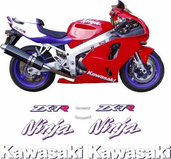 Picture of Kawasaki ZX-7R 1997 replacement Decals / Stickers