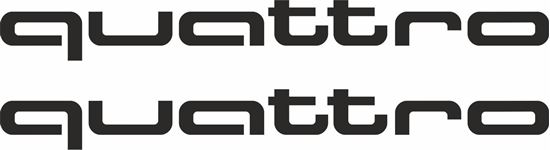 Picture of Audi Quattro Decals / Stickers