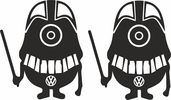 Picture of Minion VW  Darth Vader general panel  Decals /Stickers