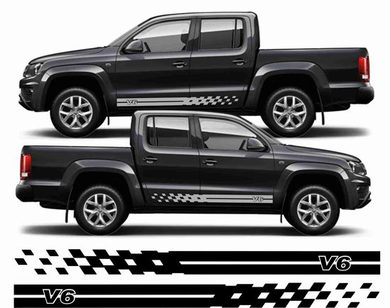 Picture of Amarok  4 Motion V6 side Stripes