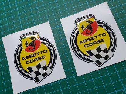 Picture of Fiat Abarth Assetto Corse wing Badges 65mm