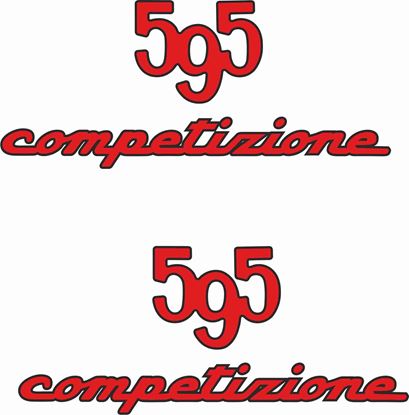 Picture of Fiat  595 Competizione Stickers / Decals