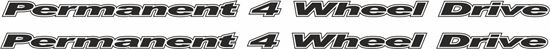 Picture of Fiat Panda 4WD Permanent 4 Wheel Drive replacement Decals / Stickers