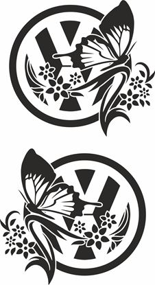 Picture of VW Butterfly Decals / Stickers