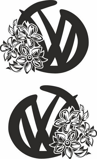 Picture of VW Florals  Decals / Stickers