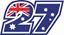 Picture of "27" Casey Stoner Track and street race nose cone number Decal / Sticker