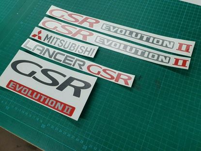 Picture of Mitsubishi Lancer  GSR evolution 2 full replacement Decals / Stickers