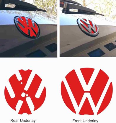 Picture of Golf MK7 front and rear Badge underlay Decals / Stickers