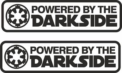 Picture of "Powered by the Darkside"  JDM Decals / Stickers