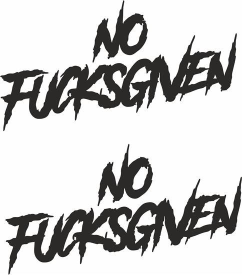 Picture of "No Fucksgiven"  JDM Decals / Stickers