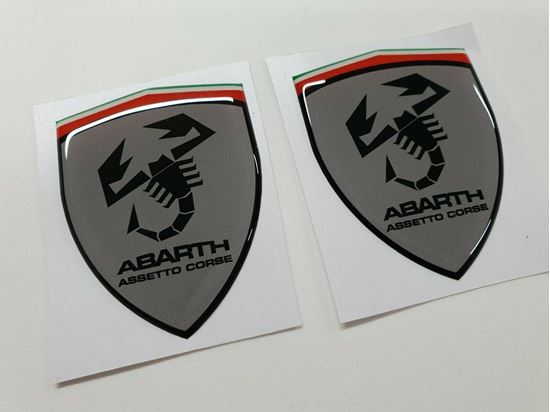 Picture of Fiat Abarth Assetto Corse wing Badges 60mm