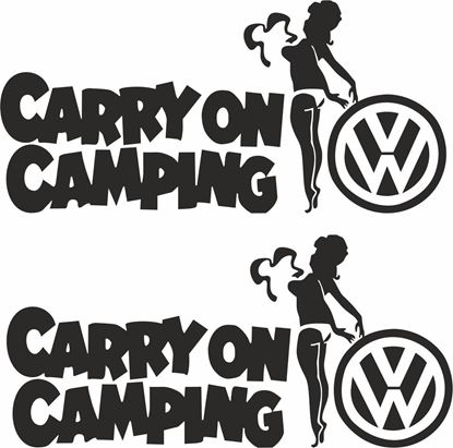 Picture of Carry on Camping Decals  / Stickers