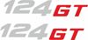 Picture of Fiat 124 GT  Decals / Stickers