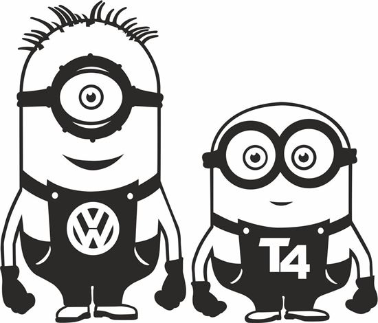 Picture of Minion VW  T4 general panel  Decals /Stickers