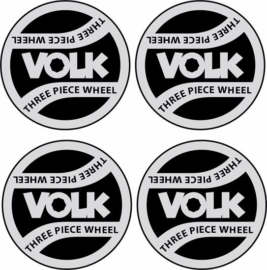 Picture of Volk wheel centre cap  42mm Decals / Stickers