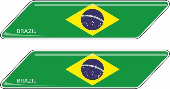 Picture of Brazil 70mm Exterior Gel Badges