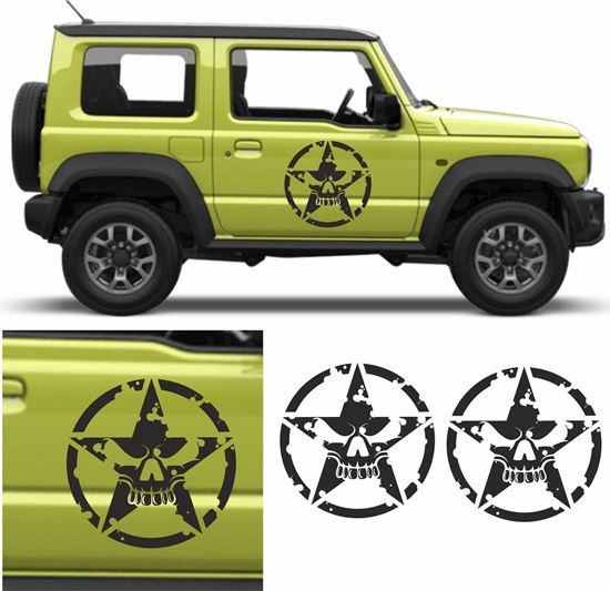 Picture of Military Skull side Door Decals / Stickers