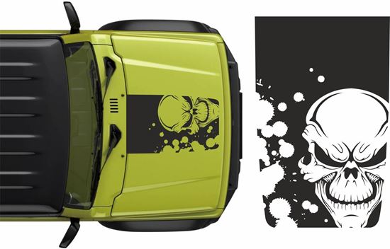 Picture of Jimny Skull Bonnet Decals / Stickers