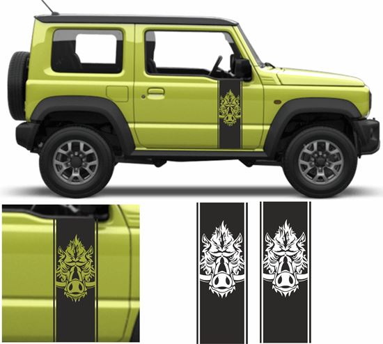 Picture of Jimny Wild Boar side Door Decals / Stickers