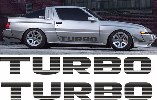 Picture of Mitsubishi Starion Turbo lower Door Decals / Stickers