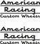 Picture of "American Racing Custom Wheels" Decals / Stickers