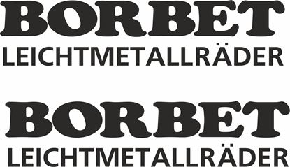 Picture of "Borbet..." Decals / Stickers