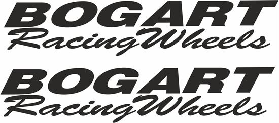 Picture of "Bogart Racing Wheels" Decals / Stickers