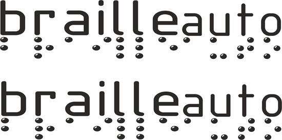 Picture of "Braille auto" Decals / Stickers