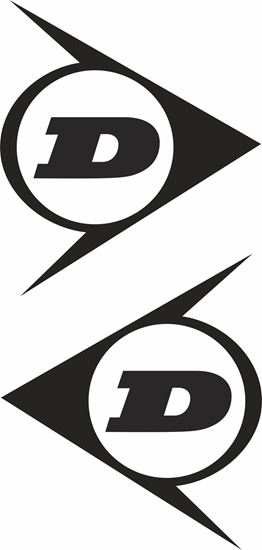 Picture of "D" Dunlop Decals / Stickers